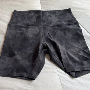 lululemon athletica Charcoal Tie-Dye Bike Shorts